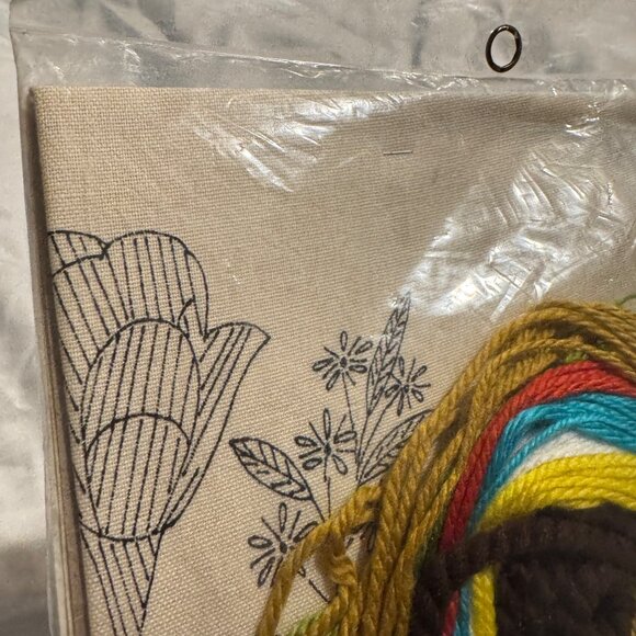 Vintage Creative Stitchery Pillow Kit Cheerie Crocus 891A Hong Kong - Picture 8 of 10